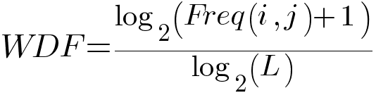 Formel zur Berechnung der 'within Document Frequency'